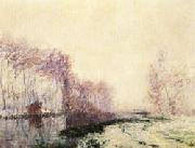 Gustave Loiseau The Eure River in Winter oil on canvas